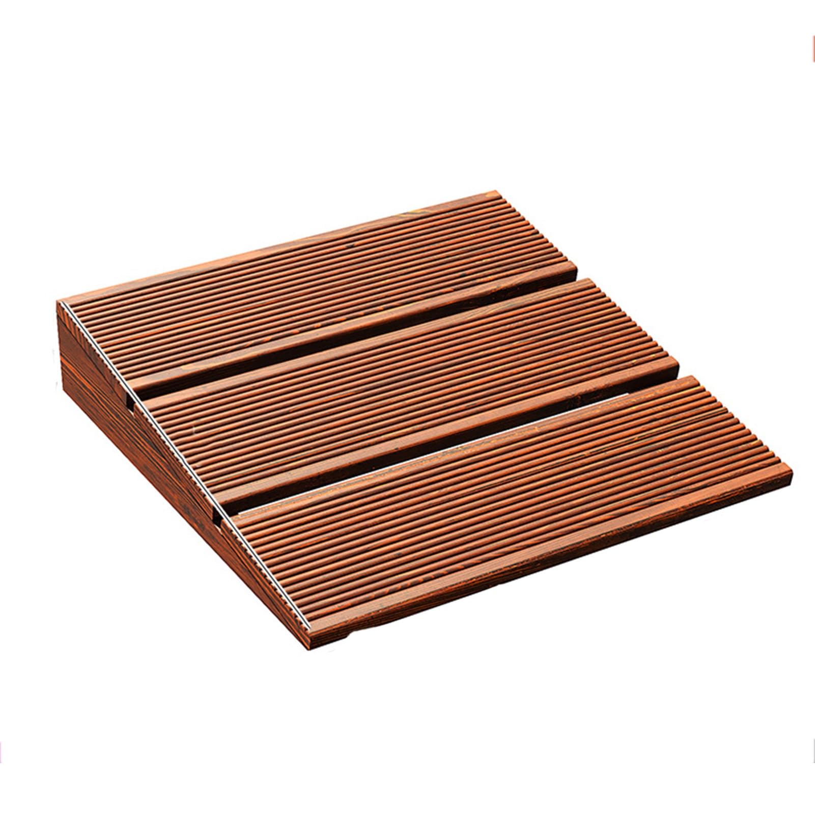 Rampas umbral de escalones de madera portátiles y almohadillas para escalones de bordillo