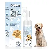 Paw Cleaner for Dogs & Cats - No-Rinse Foaming Pet Foot Washer - paw cleaner for dogs Built-in Scrubber Brush for Dirty, Muddy Paws - dog feet cleaner (mint)