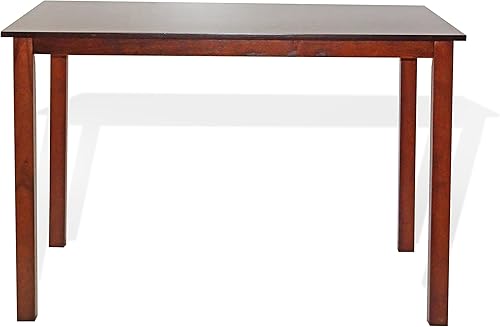 Miniatura 4 de Mesa clásica rectangular de madera moderna de nogal oscuro