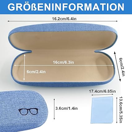 4 x Brillen Box Schachtel Etui Schale Ablage Brillenetui Hardcase VIER STÜCK eBa