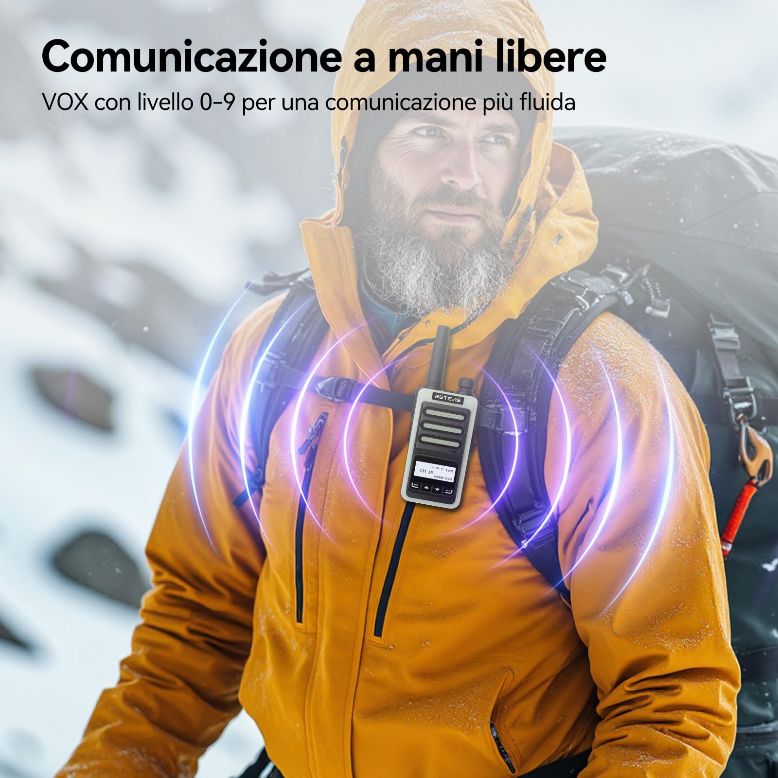 Retevis RB666S Radiotelefony dla dorosłych, Komunikacja radiowa z szybkim ładowaniem Type-C, lekki, ekran LCD, silna latarka LED oraz słuchawki do rejsów, wędkowania, kempingu (czarny, 3 sztuki)