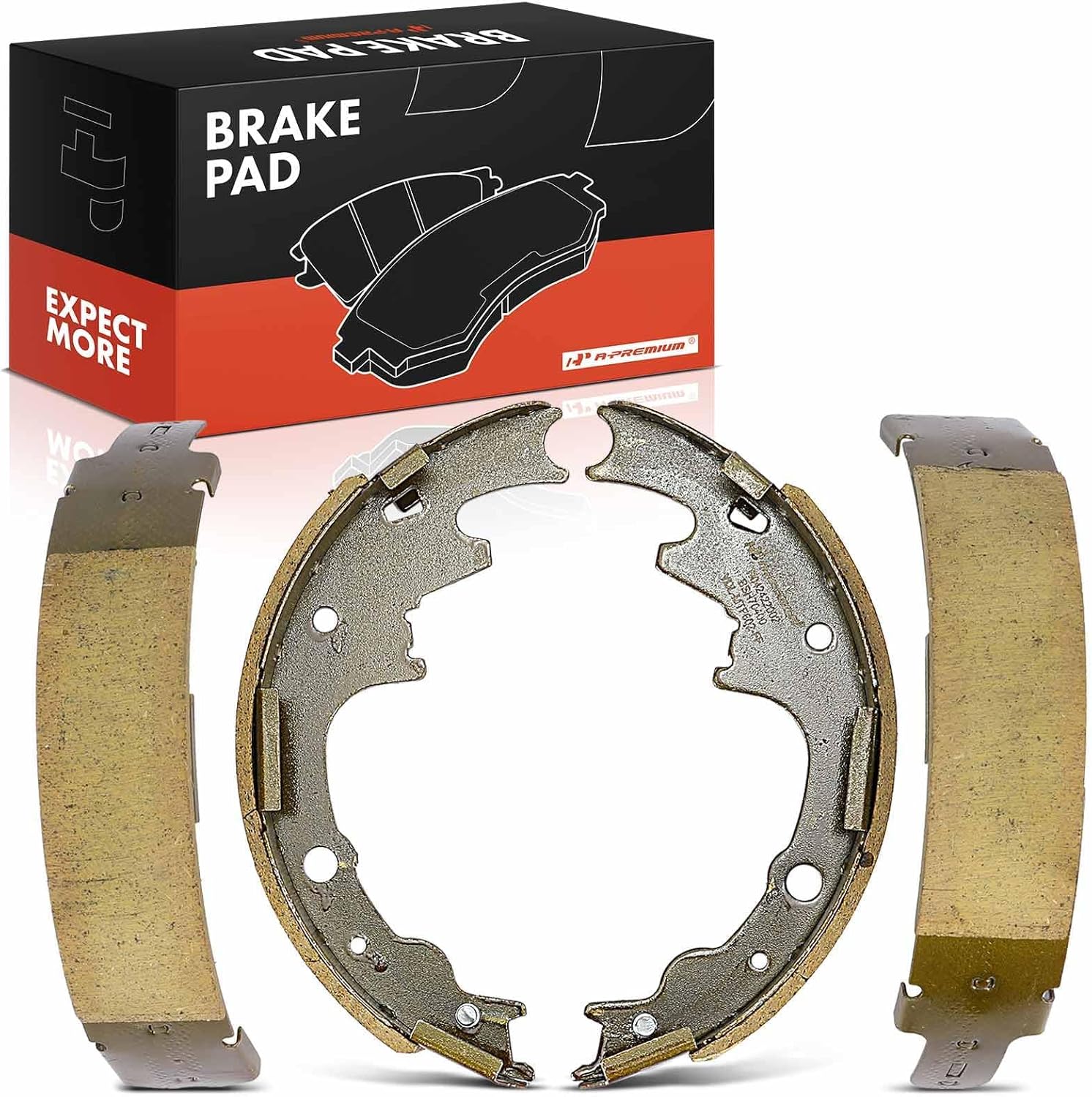 A-Premium 9 inch Rear Ceramic Drum Brake Shoes Set Compatible with Ford and Mazda Models - Ranger 1995-2009, B2300, B2500, B3000, B4000, For 9 inch Drum ONLY, NOT for 10 inch Drum, 4 Pcs