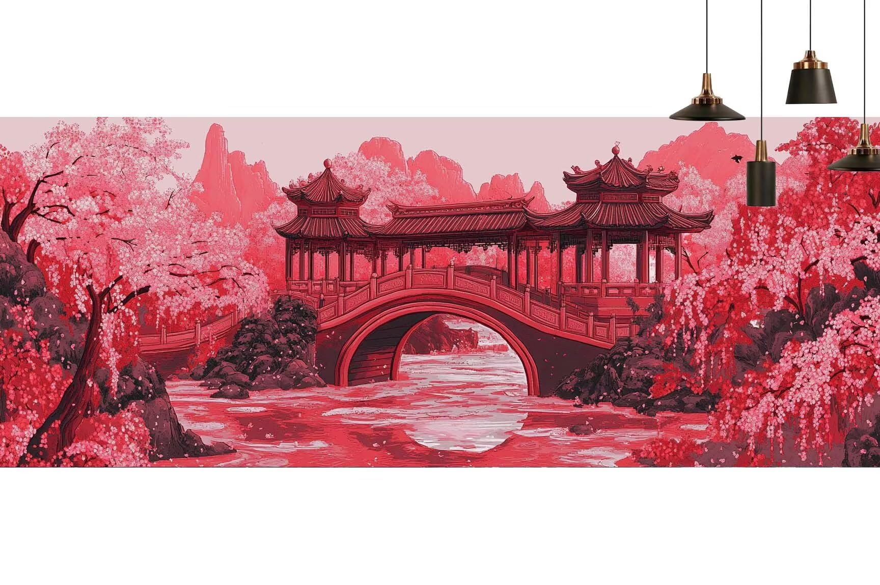 Japon Diamond Painting Fleur Diamond Painting Enfant Broderie Kit Complet, 5D Peinture Diamant Point de Croix Cristal Artisanat,DIY Tableau Strass Diamant Canevas Débutant Kit, Gifts 40x120cm M679