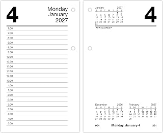 AT-A-GLANCE 2027 Daily Refill for E1700 Base, 3.5" x 6"