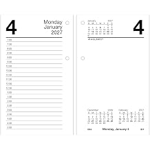 AT-A-GLANCE 2027 Desk Calendar Refill for E1700 Base, Daily Desk Pad Refill, 3.5" x 6", Standard, Loose-Leaf E7175027