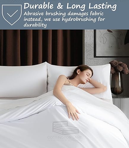 Miniatura 3 de Sábanas extra largas de tamaño individual XL para dormitorio, sábanas de microfibra súper suave, ropa de cama de lujo de hotel, sábanas de