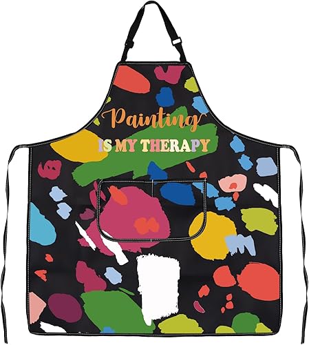Miniatura 1 de JXGZSO Delantal de pintura para artistas, regalos para pintores, regalos para amantes de la pintura, regalo para estudiantes de arte, regalo para