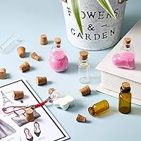 Vista 4 de Jetec 350 Pieces Small Cork Stoppers Mini Tapered Cork Plugs Glass Bottles Tops for DIY Craft Projects (0.4 x 0.3 Inches)