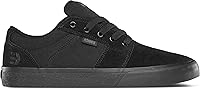Etnies Men's Barge LS Skate Shoes Black - Slim Vulcanized Profile, Padded Collar, Foam Lite Insole for Skate Performance