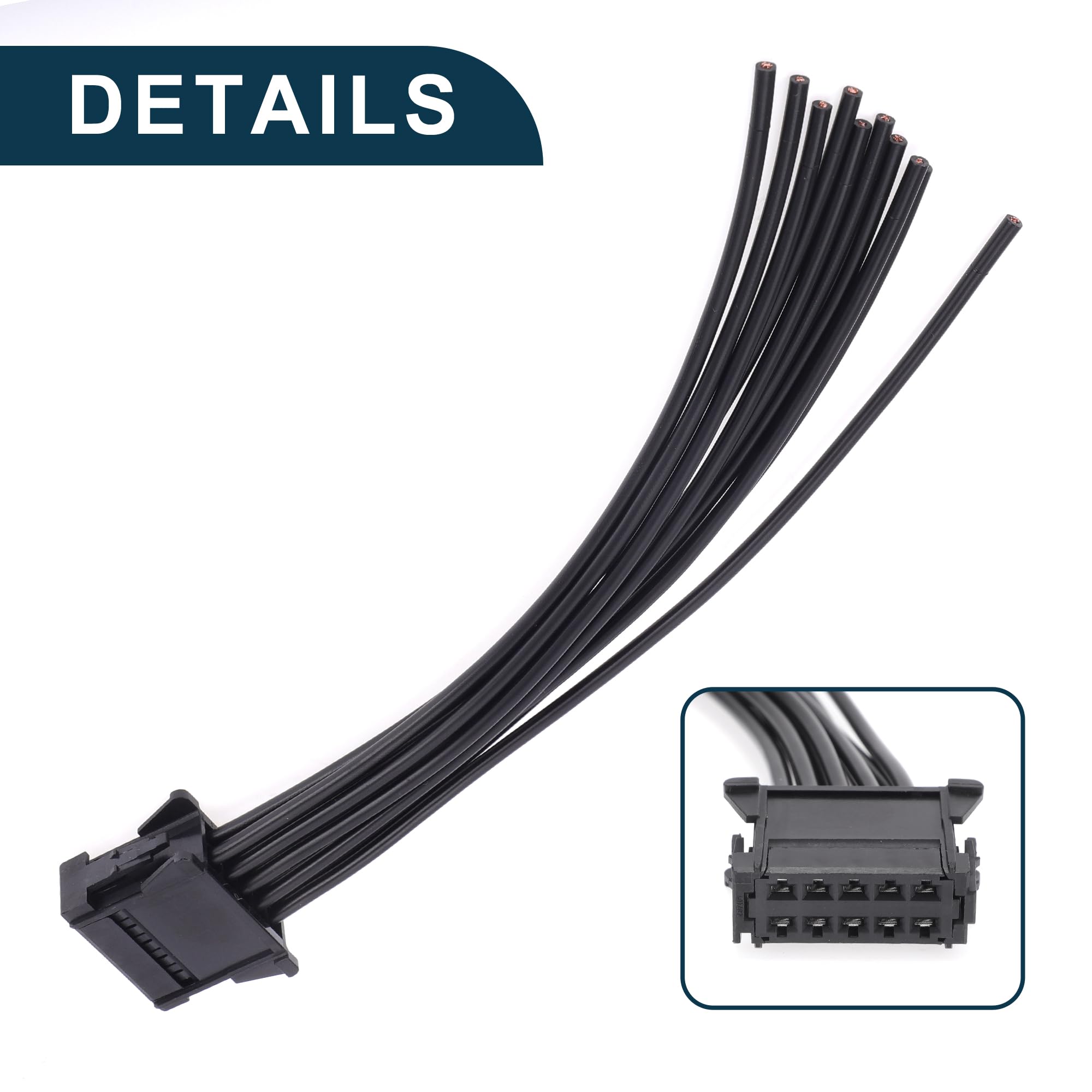 TUCKBOLD Câble Connecteur Résistance Moteur Soufflante Pour Renault Megane – Adaptateur Étanche OE 8200729298, Remplacement Rapide Et Fiable