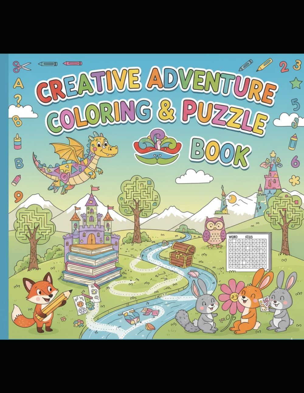 Fun Coloring Book for Kids: Coloring Book for Toddlers & Preschool Kids | Learn Letters with Fun Pictures
