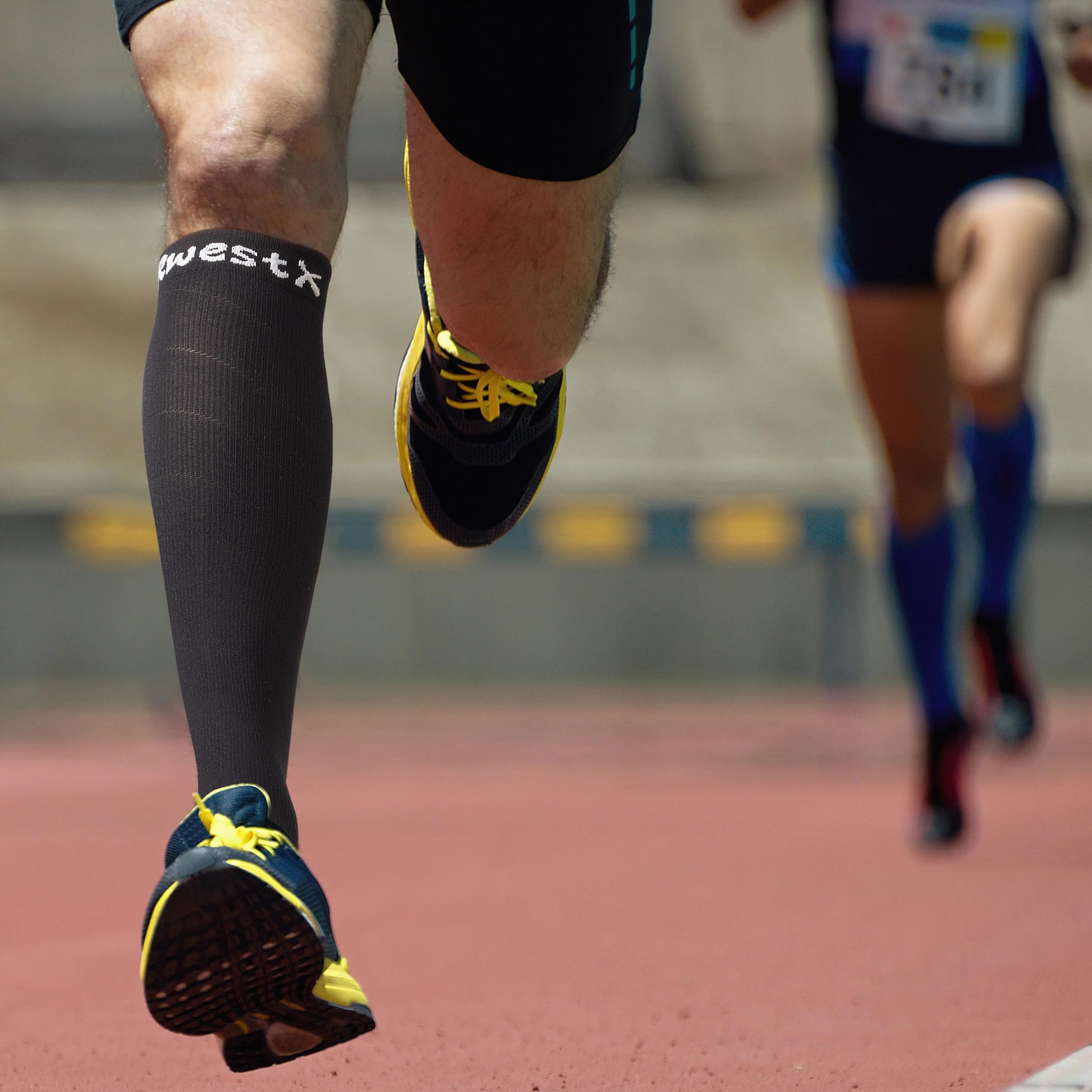 Medias de Compresion, Calcetines de compresión Mujer y Hombre 18 mmHg para Running,Ciclismo, Deporte, Trotar, Correr, Volar, Viajar