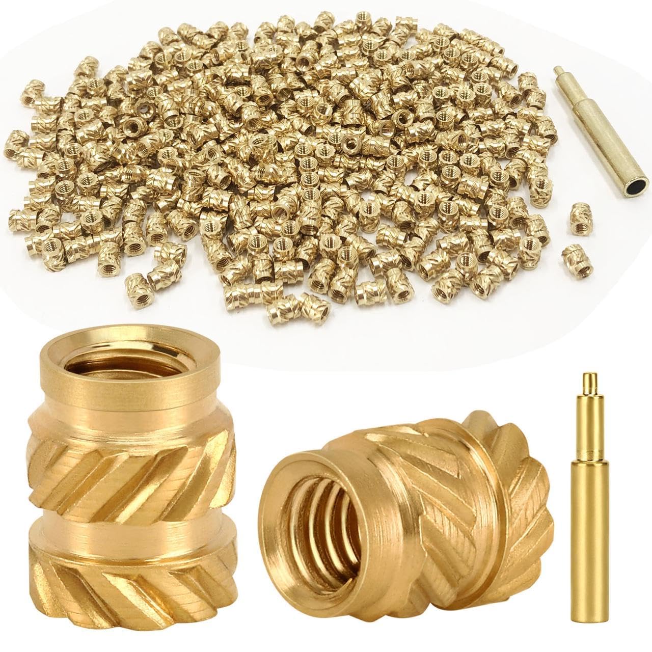 Brass Threaded Inserts - 350 Pcs for 3D Printing -1