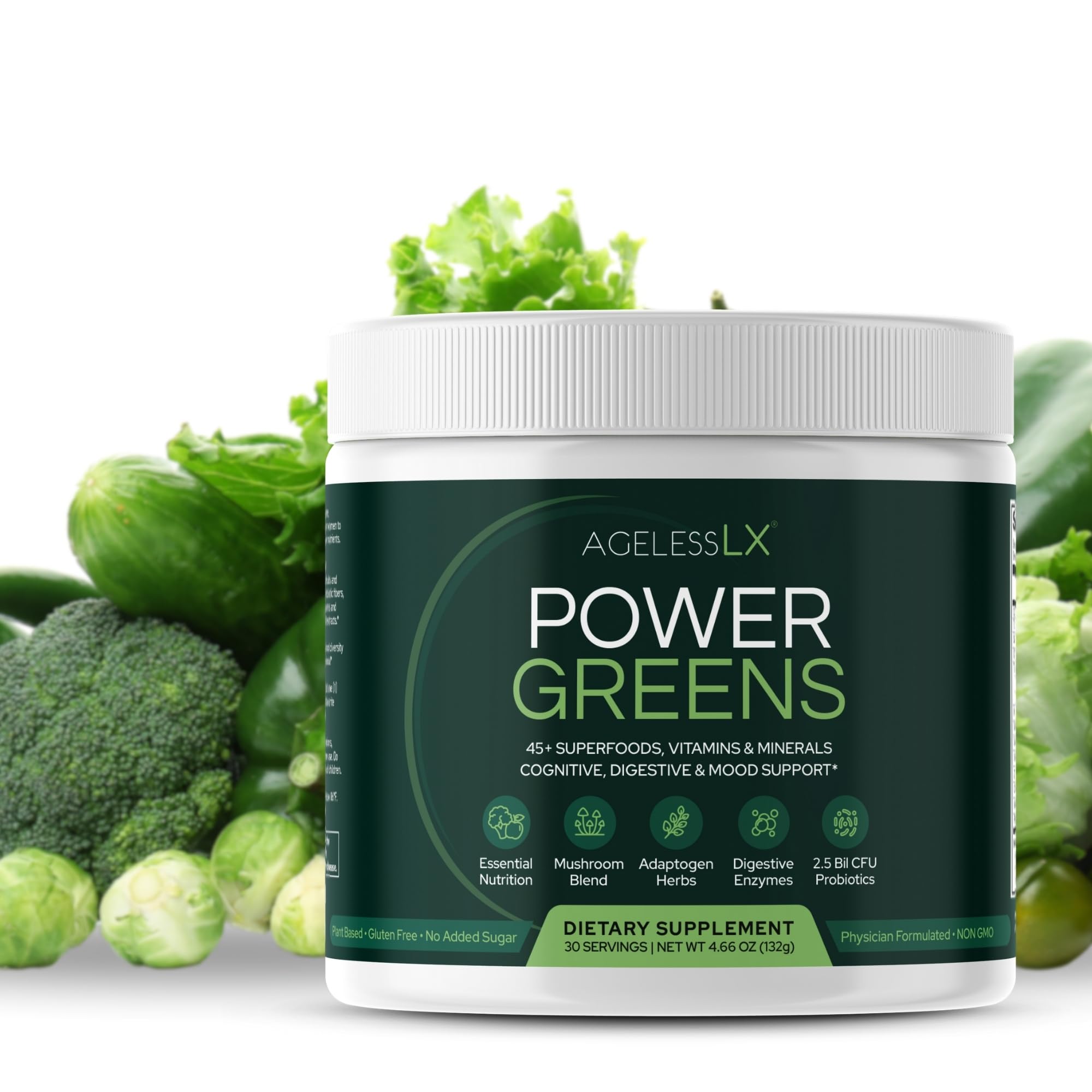 Amazon.com: AgelessLX Power Greens, 42 Superfoods with Probiotics
