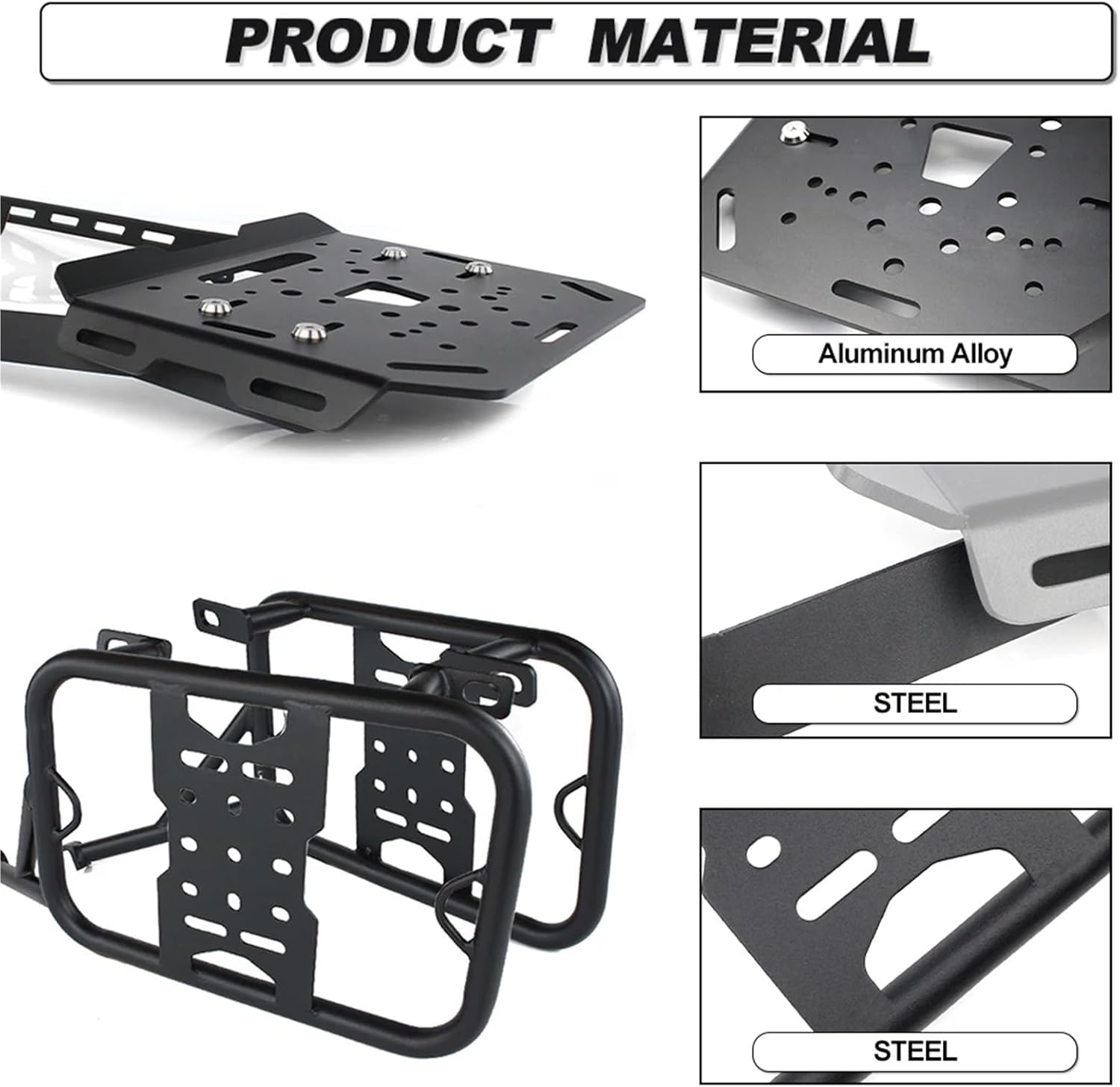 Replacement Rear Luggage Rack for Yamaha Tenere 700 XTZ690 2019-2024 Motorbike Topcase Side Trunk Case Suitecase Pannier Holder