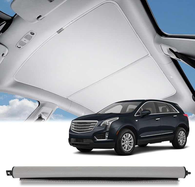 Cortina retrátil de proteção solar para teto solar SCITOO para Cadillac XT5 2017 a 2020