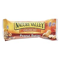 Vista 1 de Nature Valley Barras de granola crujientes, mantequilla de maní, 1.49 onzas, 18 unidades, 36 barras
