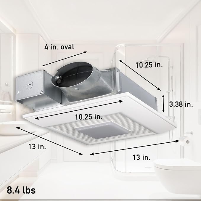 Extractor de Baño Panasonic WhisperValue DC con Luz LED miniatura 2