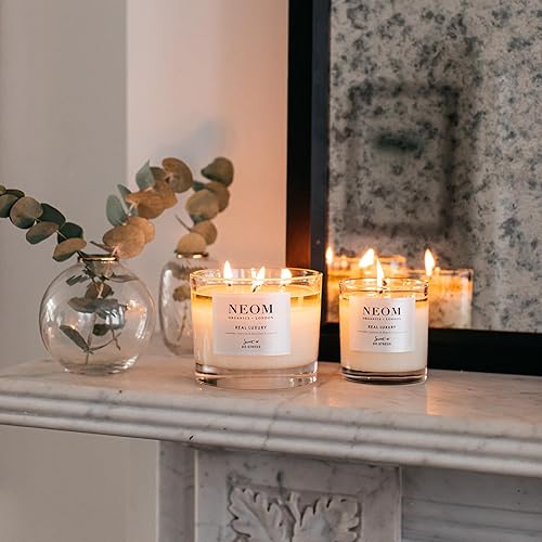 Miniatura 5 de NEOM - Vela, 3 mechas  Lavanda, jazmín y sándalo  Velas perfumadas para el hogar  Velas de aromaterapia de lujo  Velas de aceite esencial  Tranquilo