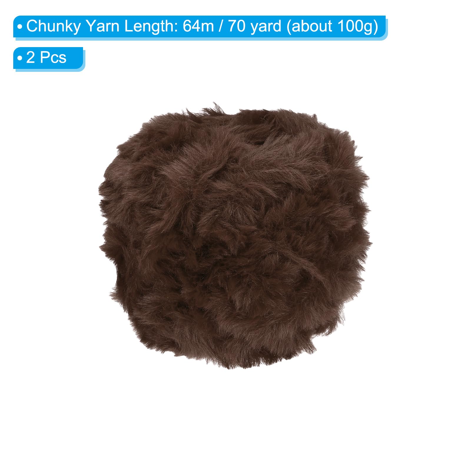 PATIKIL 70yds Faux Fur Yarn - Image 2