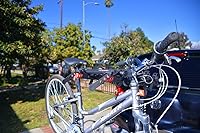 Vista 5 de Barra de tensión de acero para bicicleta, adaptador de barra transversal, color negro