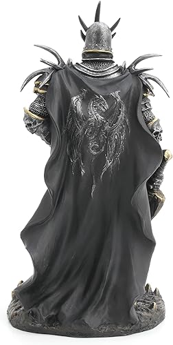Miniatura 5 de Veronese Design 10" Armoured Lich King con gran espada escultura de resina pintado a mano acabado