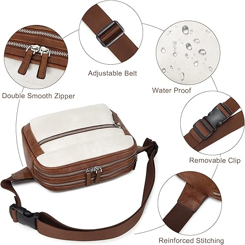 Miniatura 5 de Myhozee Riñonera - Mini moda para correr riñoneras, lindas bolsas cruzadas pequeñas para mujeres y hombres de moda para viajes, bolsa cruzada para