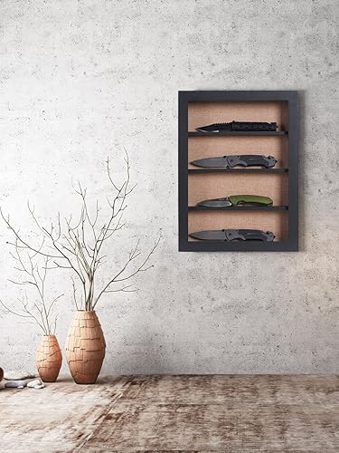 Miniatura 7 de Caja de sombra grande de 12 x 16 pulgadas con estantes, caja de sombra con estantes extraíbles para medallas en miniatura y coleccionables, color