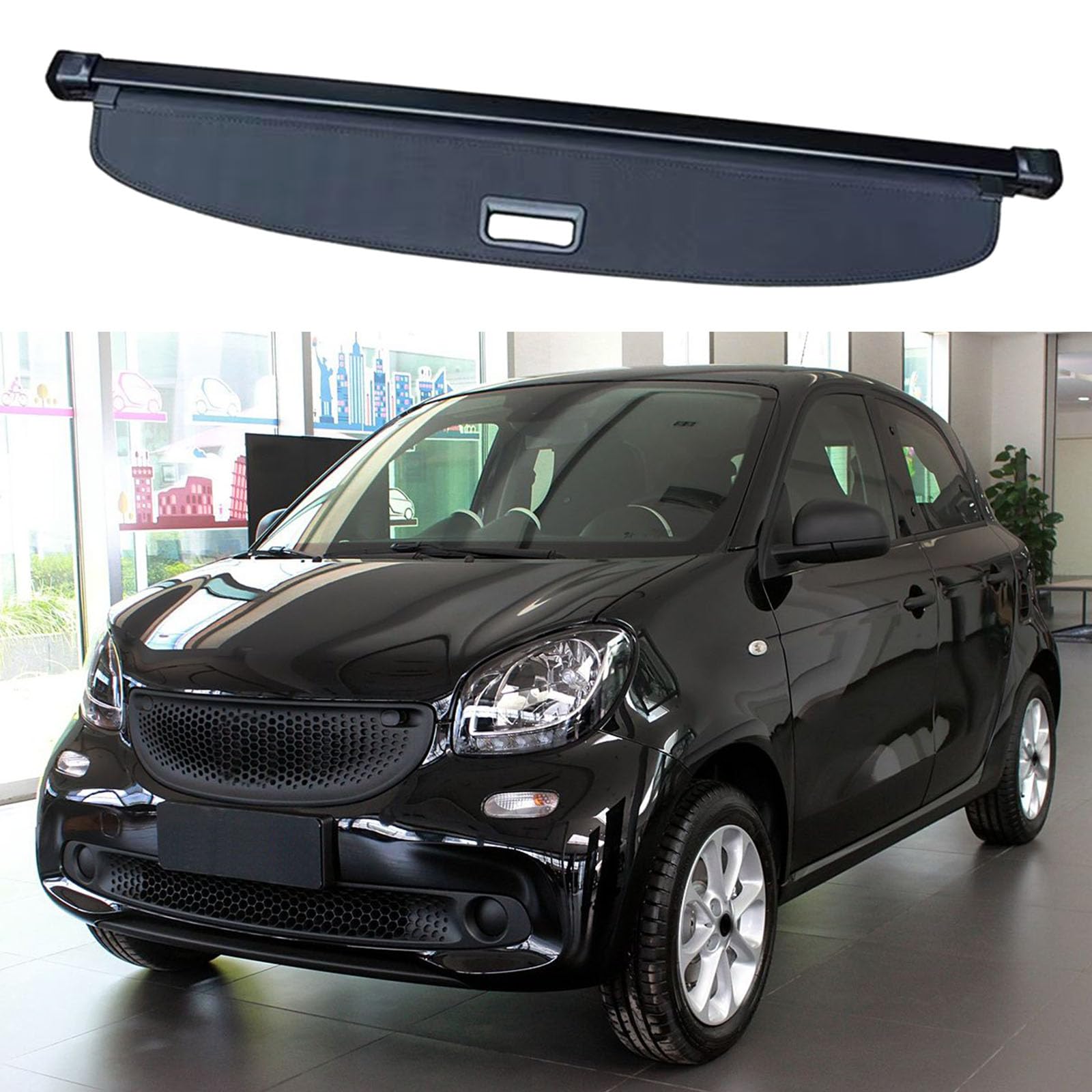 ORBHES Car privacy screen,Compatible pour Benz Smart 2016-2022,Auto Parts