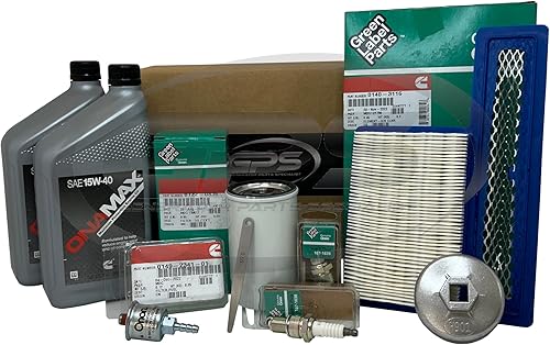 GPS Kit de afinación especial para generadores Cummins Onan RV 5500 y 7000, HGJAB, HGJAC y HGJAE comercial con aceite ONAMAX 15W40 para uso en