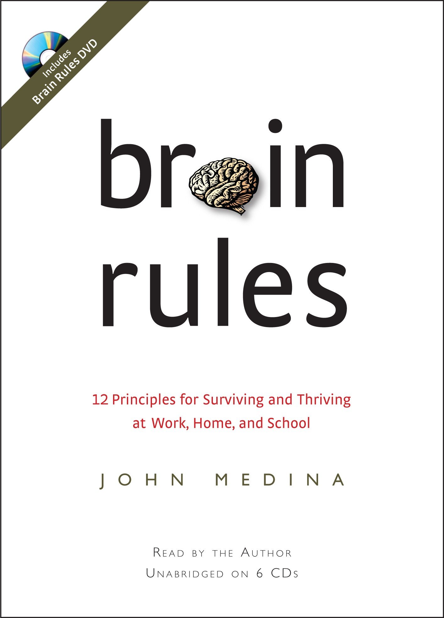 Brain Rules: 12 Principles for Surviving and Thriving at Work, Home, and School [Audio CD] Medina, John
