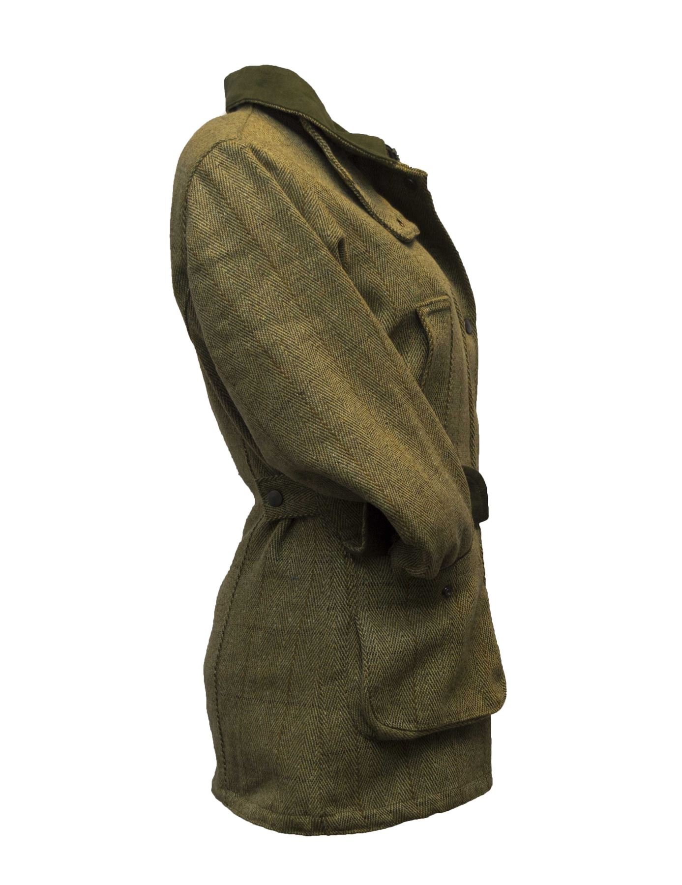 WALKER AND HAWKES Tweed Jacke Derby Damen Light sage