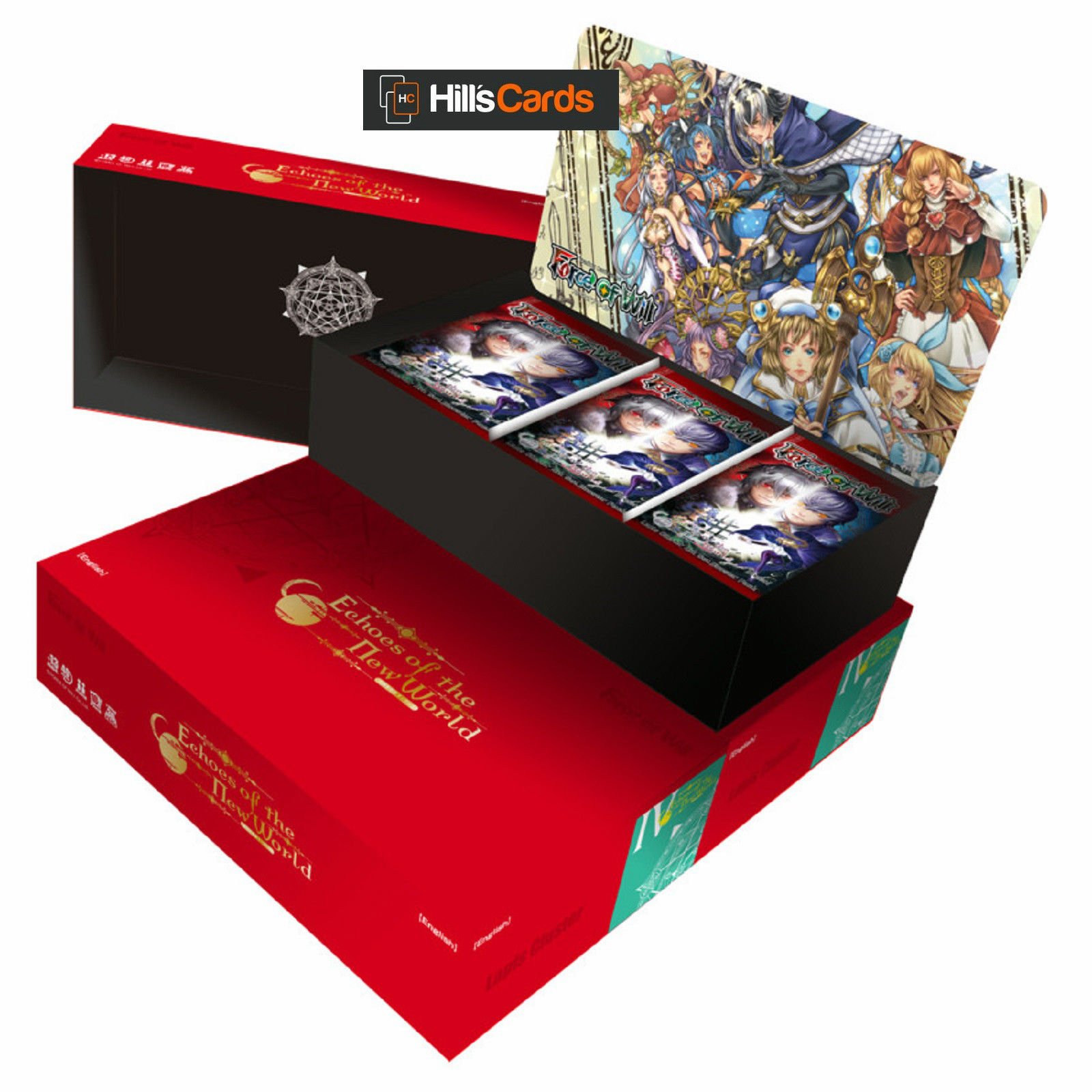 Amazon.com: Force of Will CCG: LC 4 Echoes of the New World Booster Display  : Toys & Games