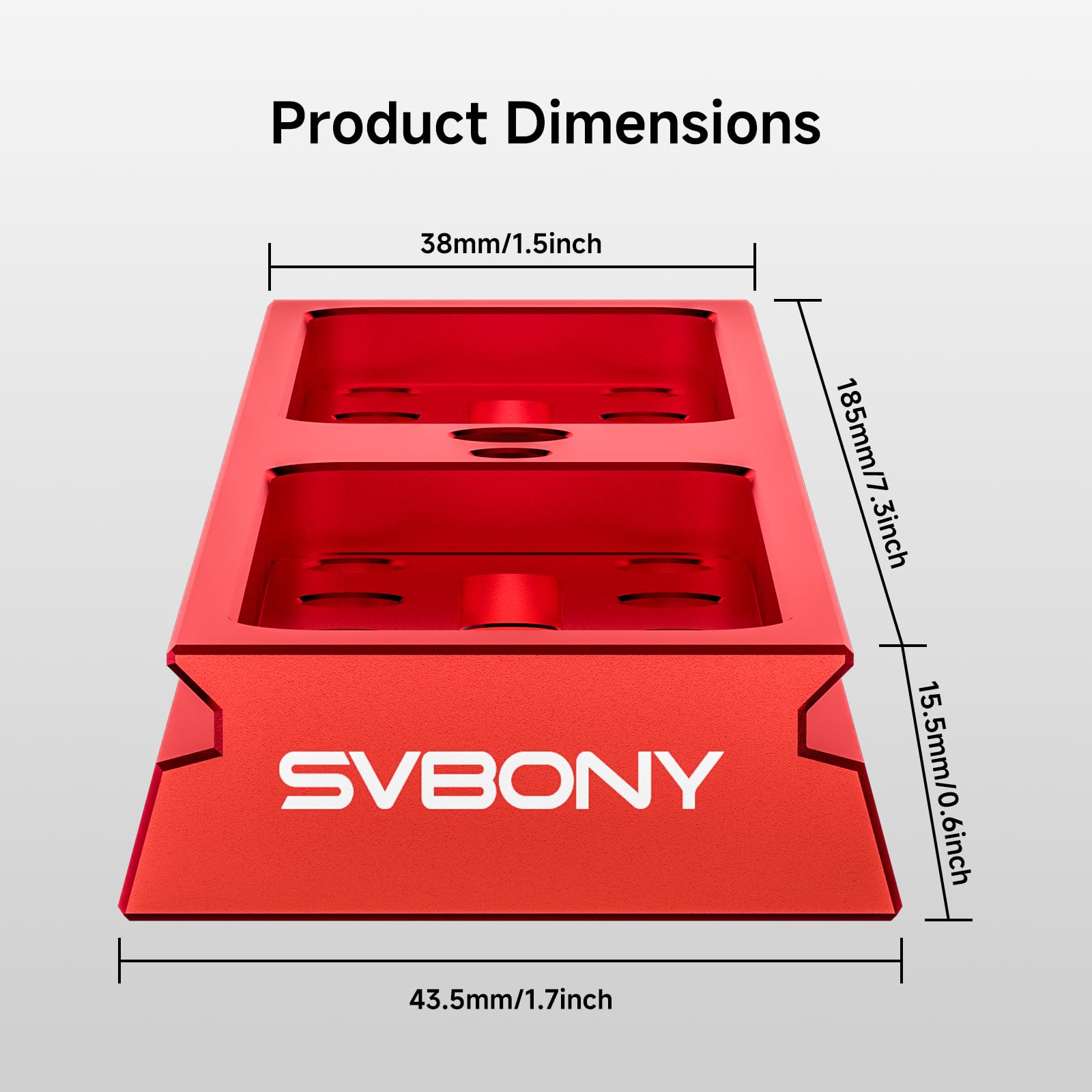 Svbony SV239 185 mm avec poignée Support de Plaque Montage à Queue d'aronde multifonctionnelle, Universel Double Face, Compatible avec Les systèmes Vixen/Synta et Arca-Swiss, Convient aux télescope