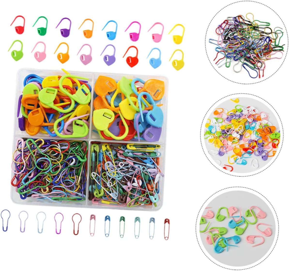 TEHAUX 3sets Cartoon Shaped Crochet Markers Mixed Stitch Markers for Crafting Lightweight and Easy to Use for Crocheting Sewing and DIY Projects
