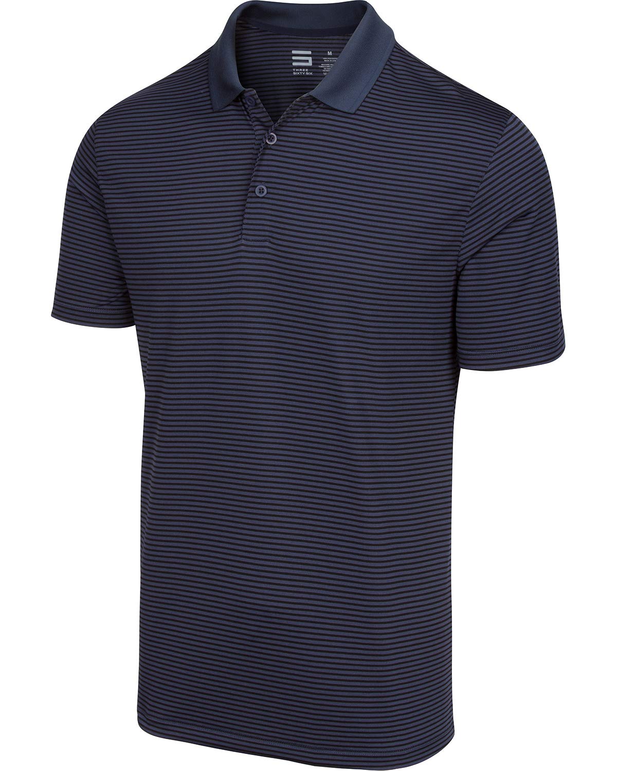 Three Sixty SixQuick Dry Golf Shirts for Men - Moisture Wicking Short-Sleeve Casual Polo Shirt