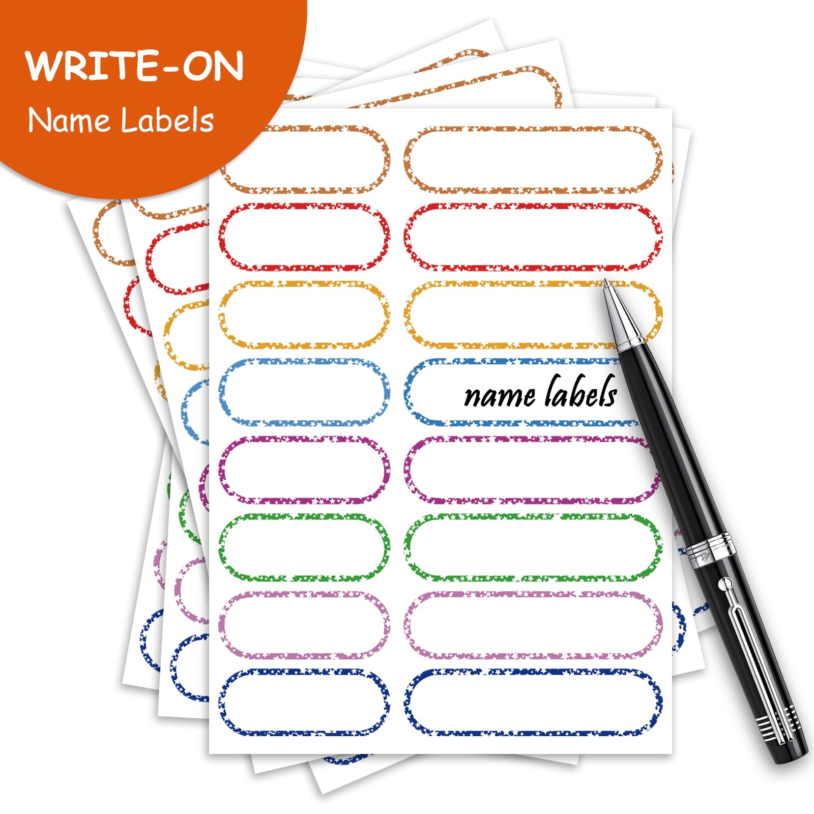 96 PCS Waterproof Bottle Labels - Self Laminating Name Stickers For Daycare & School Supplies