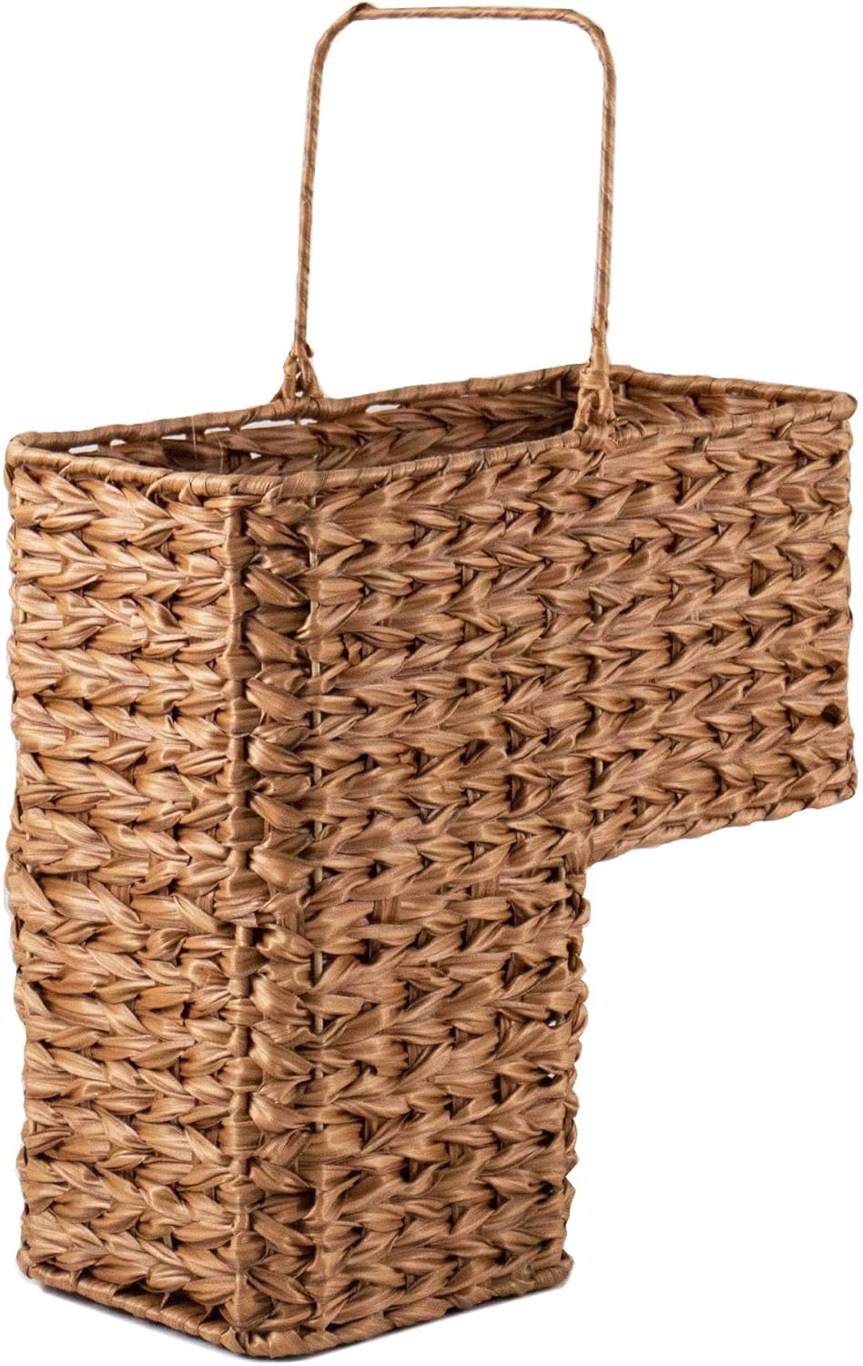 PEMAR Wicker Stair Step Basket, Hand Woven Multi Storey