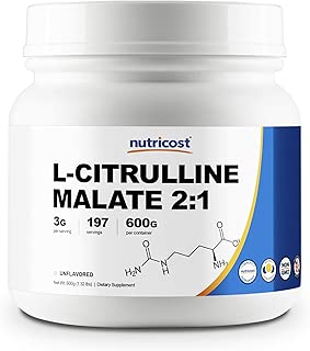 Nutricost L-Citrulline Malate (2:1) Powder (600 Grams) - coolthings.us