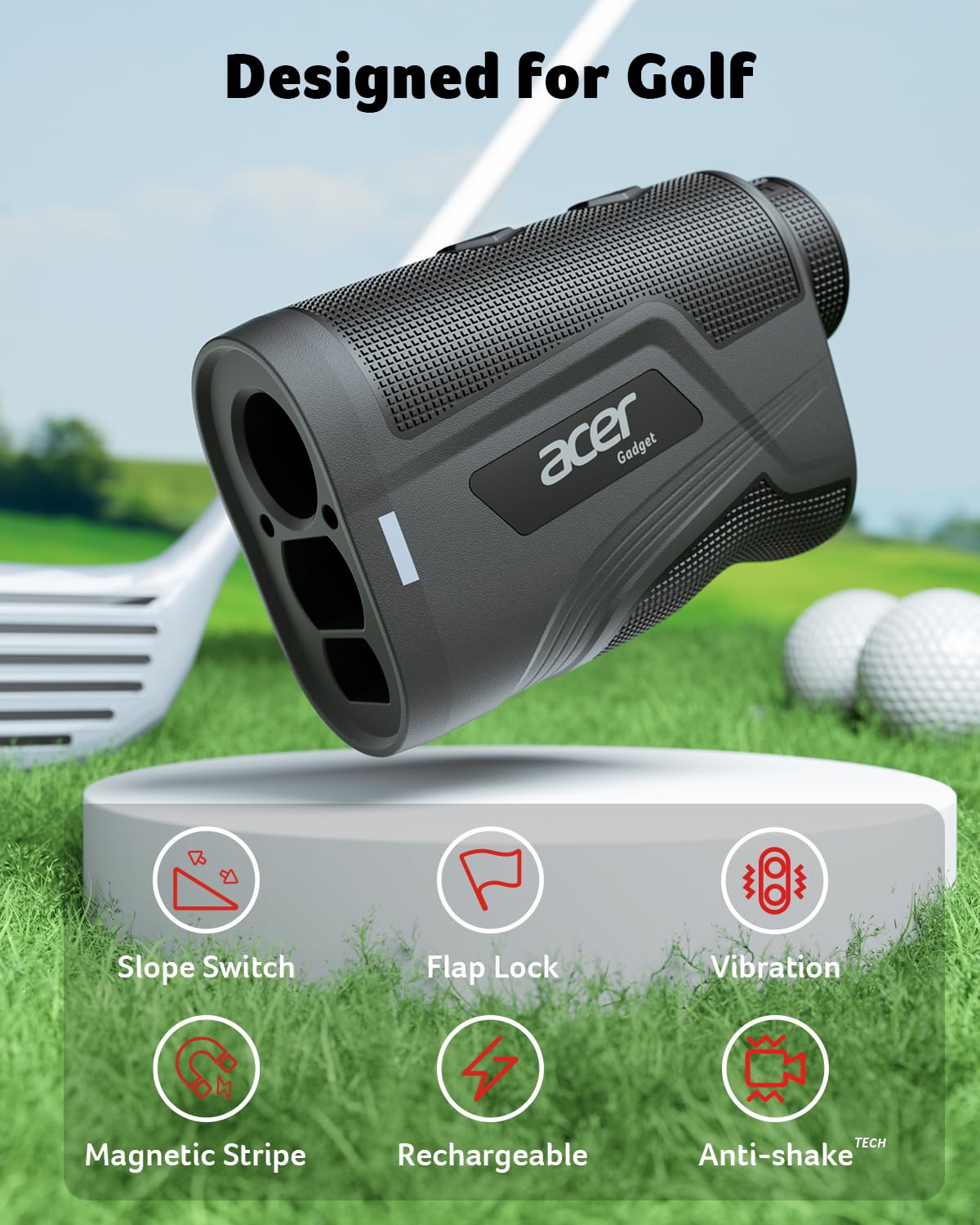 Acer Telemetro da golf con pendenza magnetica Hunter