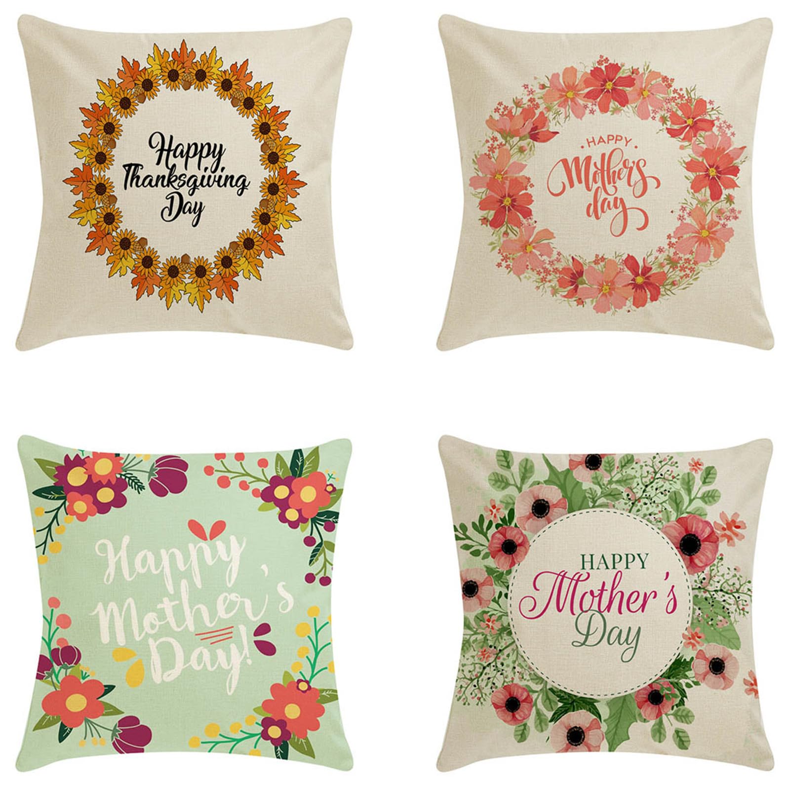 Housses de coussin en lin 45x45 cm de qualité supérieure pour salon chic