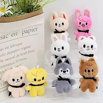 Amazon.com: RHEETADA 8 PCS Skzoo Keychains 4 Inches SKZ with Cloak