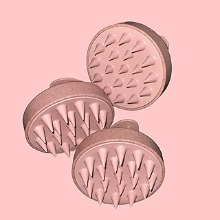 Generic Eco Silicone Hair Scalp Shampoo Hair Scalp Massaging Stress Relief Brush by Zylro (Pink)
