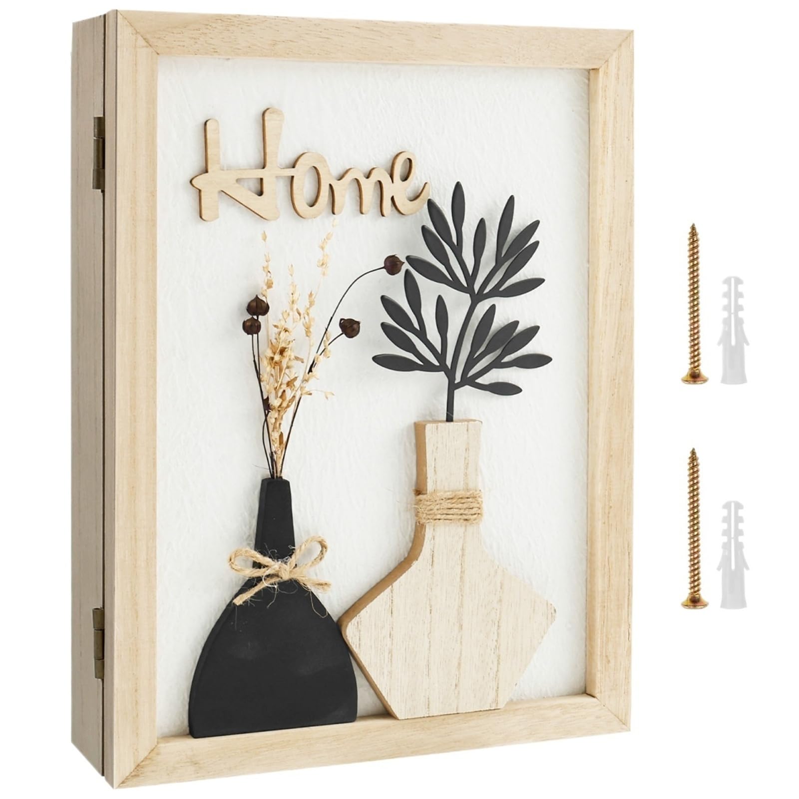 Boîte à clés en bois originale pour un foyer chaleureux et une entrée ordonnée