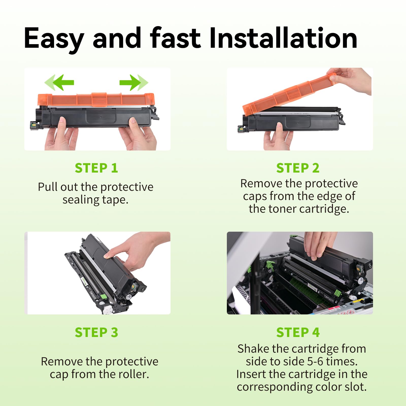 swiss toner TN248XL Compatible con TN248XL TN248 TN-248VAL per Brother MFC-L3740CDWE Toner per Brother DCP-L3560CDW MFC-L3760CDW DCP-L3520CDWE HL-L3240CDW per TN-248XL 248 Toner,4-Pack