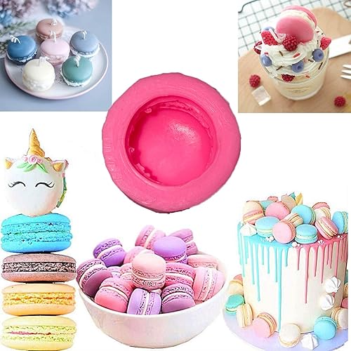 Miniatura 2 de Molde de silicona de macarrón 3D hecho a mano para fondant, pastel, hamburguesa, moldes para hornear, muffins, chocolate, galletas, herramientas