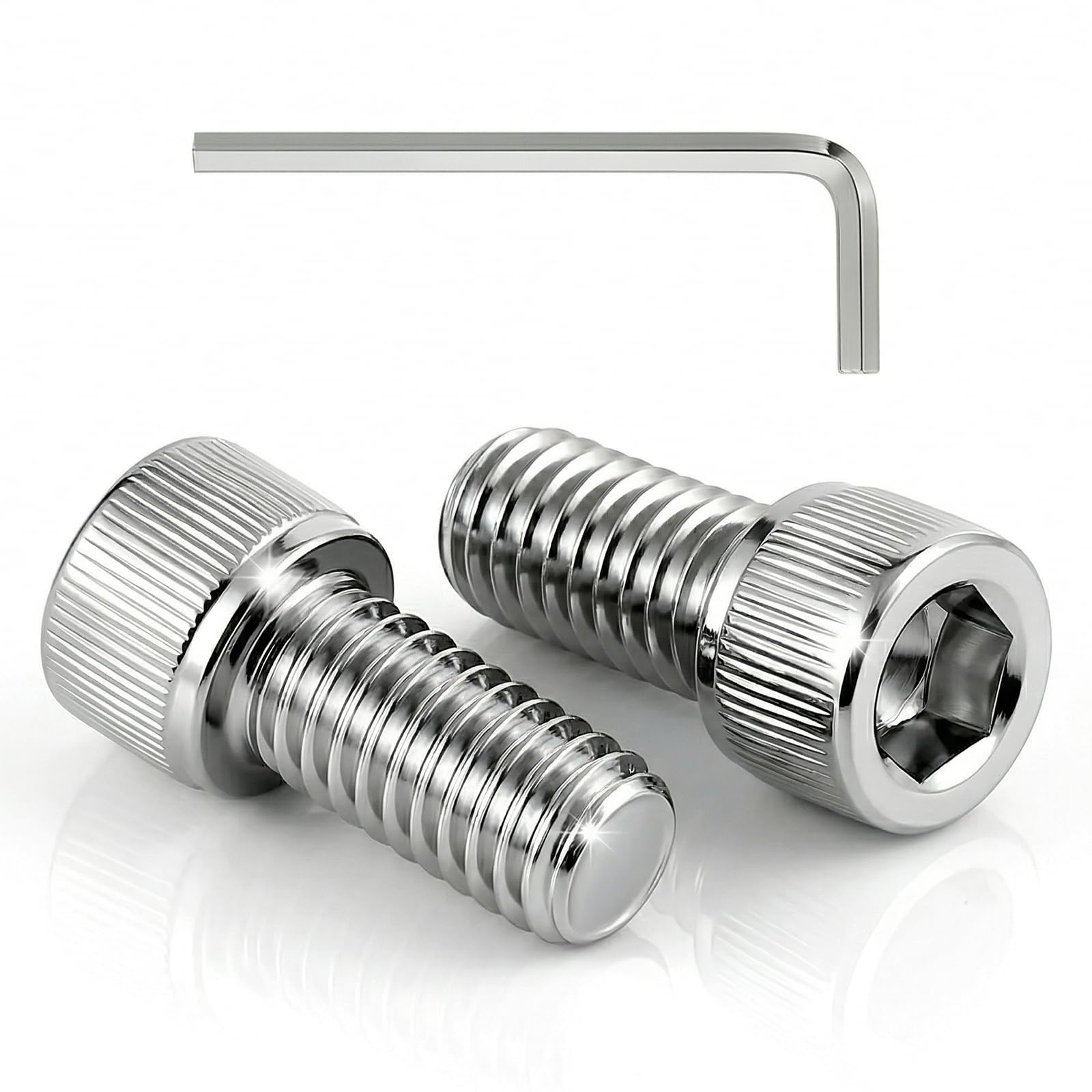 Dayalo 100 Stück M3x12 Schrauben, Zylinderkopfschrauben, Zylinderschrauben mit Innensechskant, Flachkopfschrauben, Edelstahl A2 V2A, Vollgewinde, Innensechskantschrauben mit Schlüssel