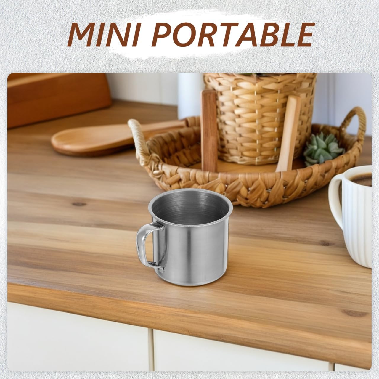 Kids Stainless Steel Water Cup 6 Pack 6Oz Mini Mugs with Handles Lightweight Leak-Resistant Toddler Cups for Home School Outdoor Use - Image 6