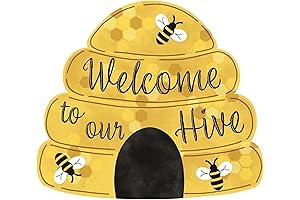 Craig Bachman 12' Metal Embossed Sign: Welcome to Our Hive