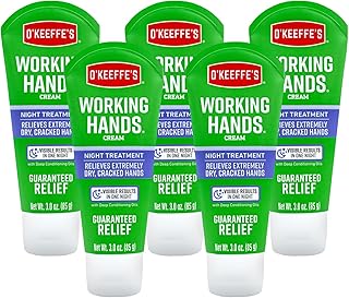 Working Hands Night Treatment Hand Cream; 3 oz Tube; (Pack of 5)